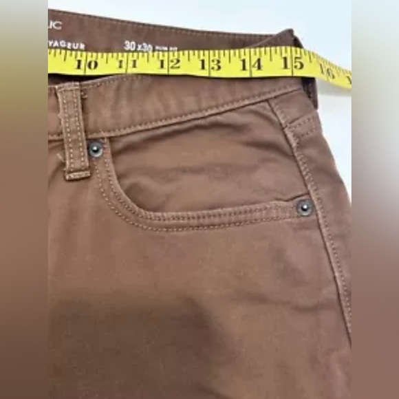Banana Republic Chinos‎ Mens 30x29 Tobacco Travel Jean Slim Fit Stretch Preppy - Picture 5 of 8